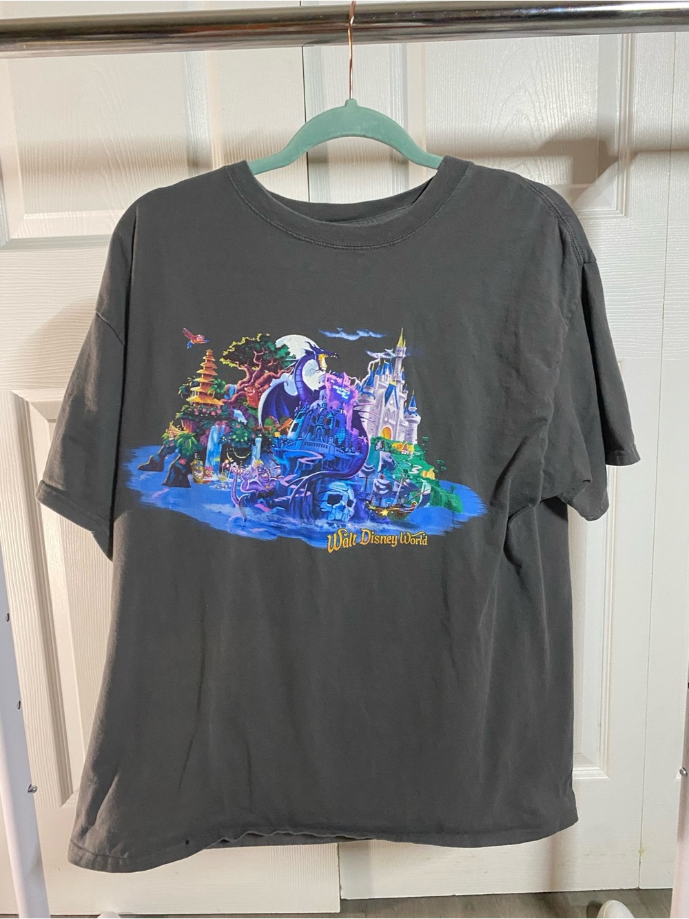 Hanes Black Walt Disney World / Disneyland Logo Tee